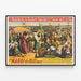 Vintage-Poster Barnum & Bailey The Mahdi Victoria Cross — gerahmtes Bild an der Wand