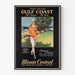Vintage-Reiseposter Golfküste Mississippi – Sportliche Wanddekoration