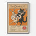 Vintage-Poster Die schwarze Katze - März 1896, Retro-Wanddekoration