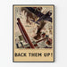 Vintage-Poster zur Dekoration, Bombardierung, Royal Air Force Station, Elektrischer Rucksack