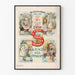 Vintage-Poster von Singer Nähmaschinen 1800-1900 Wanddekoration