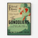 Vintage-Poster The Gondoliers – Wanddekoration für Oper und klassische Musik