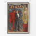 Vintage-Poster Wanddekoration The Incomparable Albini, Zauberer und Illusionist