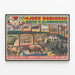 Vintage-Poster John Robinson Große Menagerie — gerahmtes Bild an der Wand