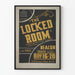 Vintage-Poster Theater The Locked Room - Dramatische Wanddekoration