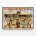 Vintage-Poster The London Gaiety Girls - Ankunft in New York — gerahmtes Bild an der Wand