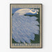 Modernes stilisiertes Pfauen-Dekor-Poster