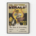 Vintage-Poster The New York Sunday Herald 1. März