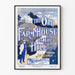 Vintage-Poster Das alte Bauernhaus auf dem Hügel