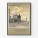 Vintage-Poster London St Thomas's Hospital und Parlament