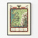 Poster Vintage-Karte der Eisenbahn The Rail Way Map