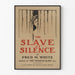 Vintage-Poster The Slave of Silence, Illustration und Retro-Typografie