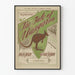 Vintage-Poster Die Geschichte eines Kängurus - Musikalische Wanddekoration