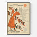 Vintage-Poster The Telephone Girl in Rot und Schwarz