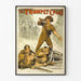 Vintage Wandposter mit Dekorationsmotiv The Trumpet Calls