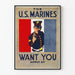 Vintage-Poster für die Rekrutierung der U.S. Marines