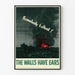 Vintage-Militärposter „The Walls Have Ears“ – Retro-Wanddekoration Artem Legrand