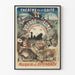 Poster Théâtre de la Gaîté Die Reise zum Mond - Vintage Wanddekoration