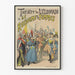 Poster vom Theater des Eldorado Das Königreich der Frauen - Vintage-Wanddekoration