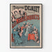 Plakat Theater Déjazet Die besorgten Ehemänner - Vintage Wanddekoration