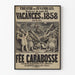Plakat des Theaters der Seiltänzer Ferien von 1858 – Die Fee Carabosse