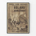 Plakat Lyricisches Volks-Theater Roland Roncevaux - Vintage Wanddekoration