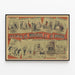 Vintage-Poster der Theater von Mauritius und Bourbon – Wanddekoration für alte Theater — gerahmtes Bild an der Wand