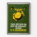 Poster Wanddekoration US Marines Militärwappen