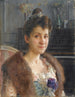 Portrait von Mme C. Schwester des Künstlers - Étienne Dinet — Ansicht des Kunstwerks