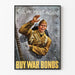 Vintage-Militärposter - Bis wir uns wiedersehen, kaufen Sie Kriegsanleihen