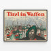 Vintage-Poster Tirol in Waffen für Wanddekoration — gerahmtes Bild an der Wand