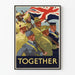 Vintage-Militärposter dekorativ „Together“