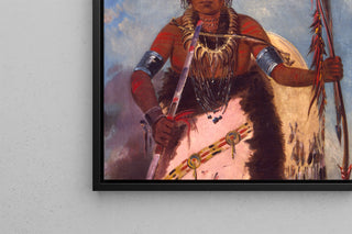Notch-ee-nng-a Kein Herz genannt Weiße Wolke Häuptling - George Catlin