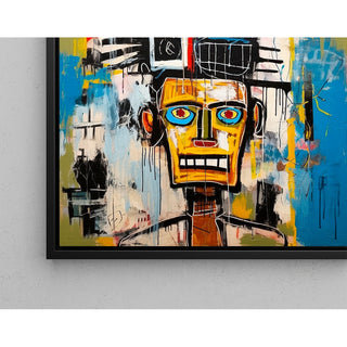 Street Art Bild - Mechanisches Gesicht der Straße