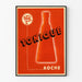 Vintage-Poster Tonique Roche Illustration Flasche Orange