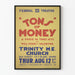 Vintage-Poster Theater Tons of Money - Retro-Wanddekoration