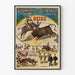 Vintage-Poster Toros in Cádiz Parodie Pantomime Beïso