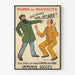 Vintage-Poster Theater Tour der Neuheiten Sie haben nichts zu verzollen