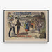 Vintage-Poster Les Brigands - Tournées J. Brus — gerahmtes Bild an der Wand
