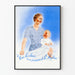 Retro-Poster Mutter und Kind Phytine - Vintage-Wanddekoration