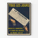 Vintage-Poster Le Financier Nouvelles Finanziellen und Börsennachrichten