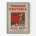 Vintage-Militärposter 'Towards Pretoria' für Wanddekoration
