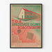 Vintage-Poster zum Verkauf von Arbeiterhäusern – Retro-Wanddekoration