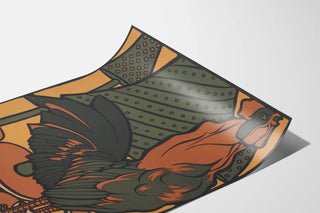toy-rooster-trees-on-circular-bases-executed-in-various-printing-techniques
