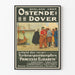 Vintage-Poster der Fähre Ostende-Dover Prinzessin Elisabeth