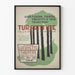 Vintage-Poster Turpentin - Wanddekoration Lafayette Theatre