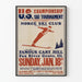 Vintage-Poster des US-Meisterschafts-Ski-Turniers – Sportliche Wanddekoration