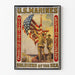 Vintage-Poster US-Marines Meereskrieger - Militärische Wanddekoration