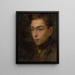 Studie eines jungen Mannes - Ludovit Pitthordt — gerahmtes Bild an der Wand