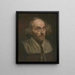 Kopf eines alten Mannes - Ludovit Pitthordt — gerahmtes Bild an der Wand